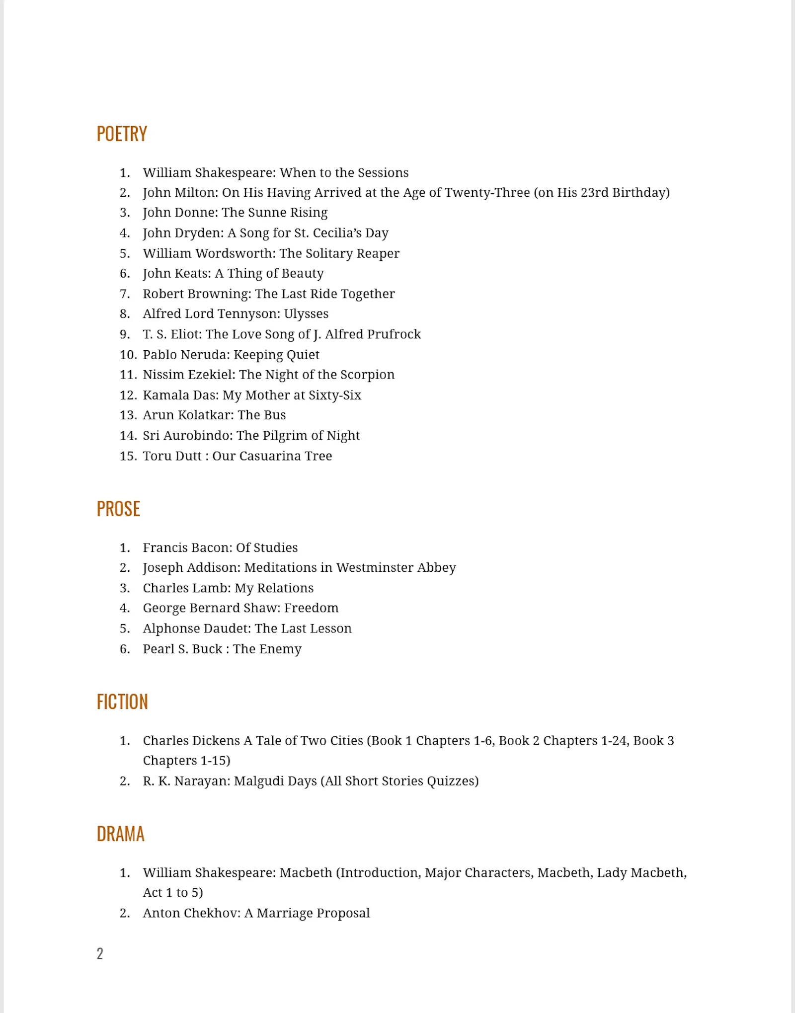 RPSC 2nd Grade English Literature MCQs  screenshot 2