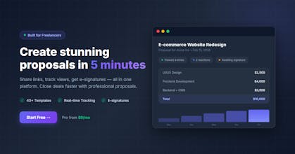 Proposal Builder gallery image