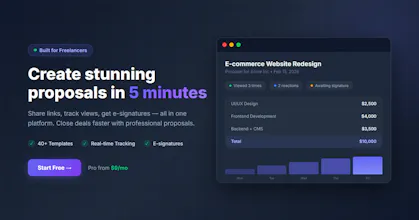 Proposal Builder gallery image