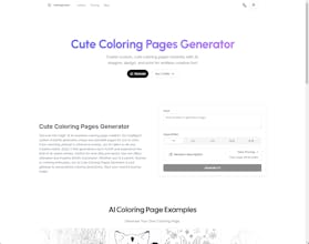 Cute Coloring Pages Generator gallery image