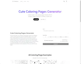 Cute Coloring Pages Generator gallery image