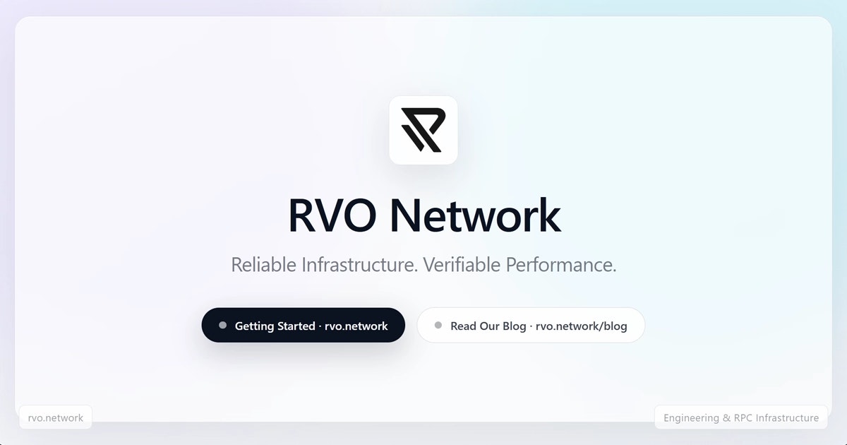 RVO Network - Main product screenshot demonstrating key features and user interface
