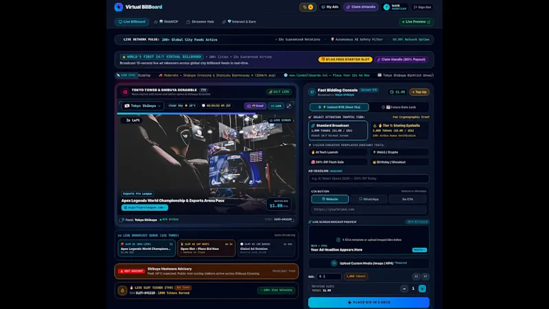 LiveBillboards screenshot 1 (video preview)