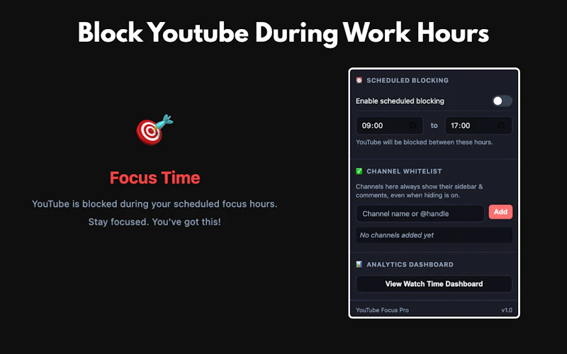 YouTube Focus Pro screenshot 3