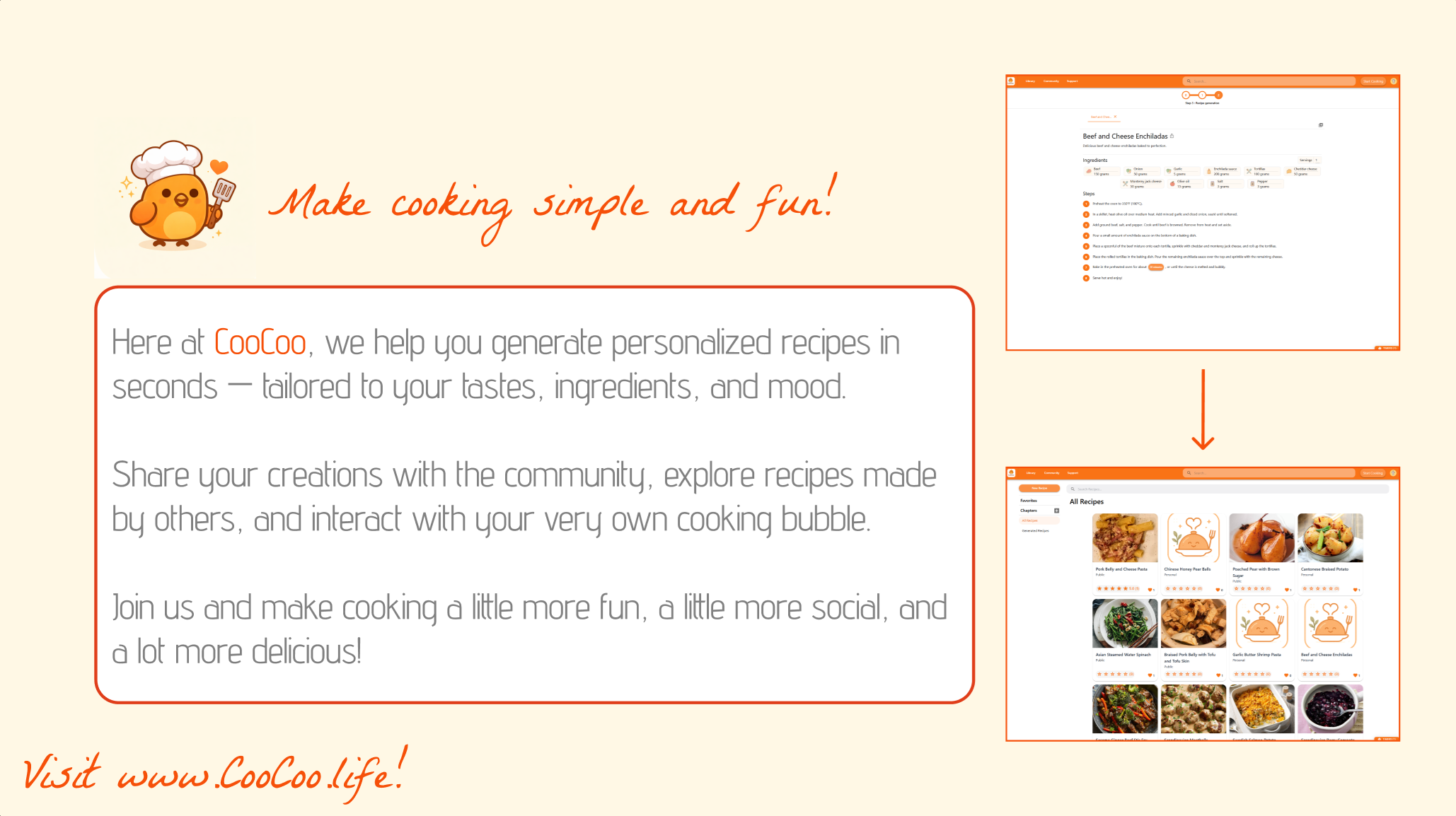CooCoo - Main product screenshot demonstrating key features and user interface