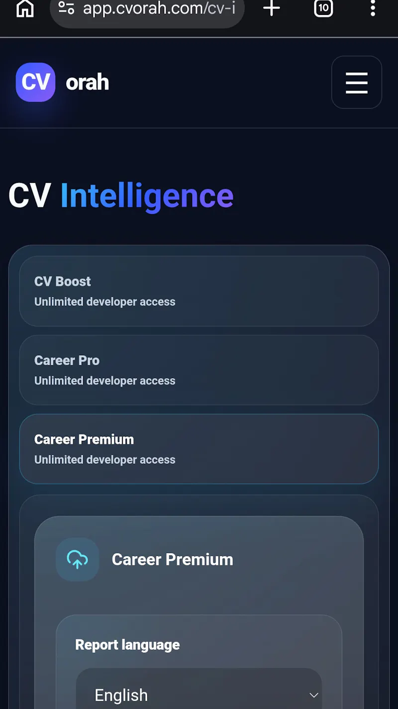 CVorah screenshot 2
