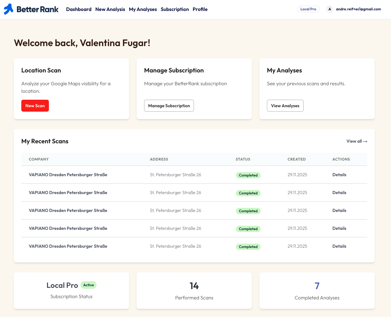 BetterRank.io - Screenshot 2 showing product features and functionality