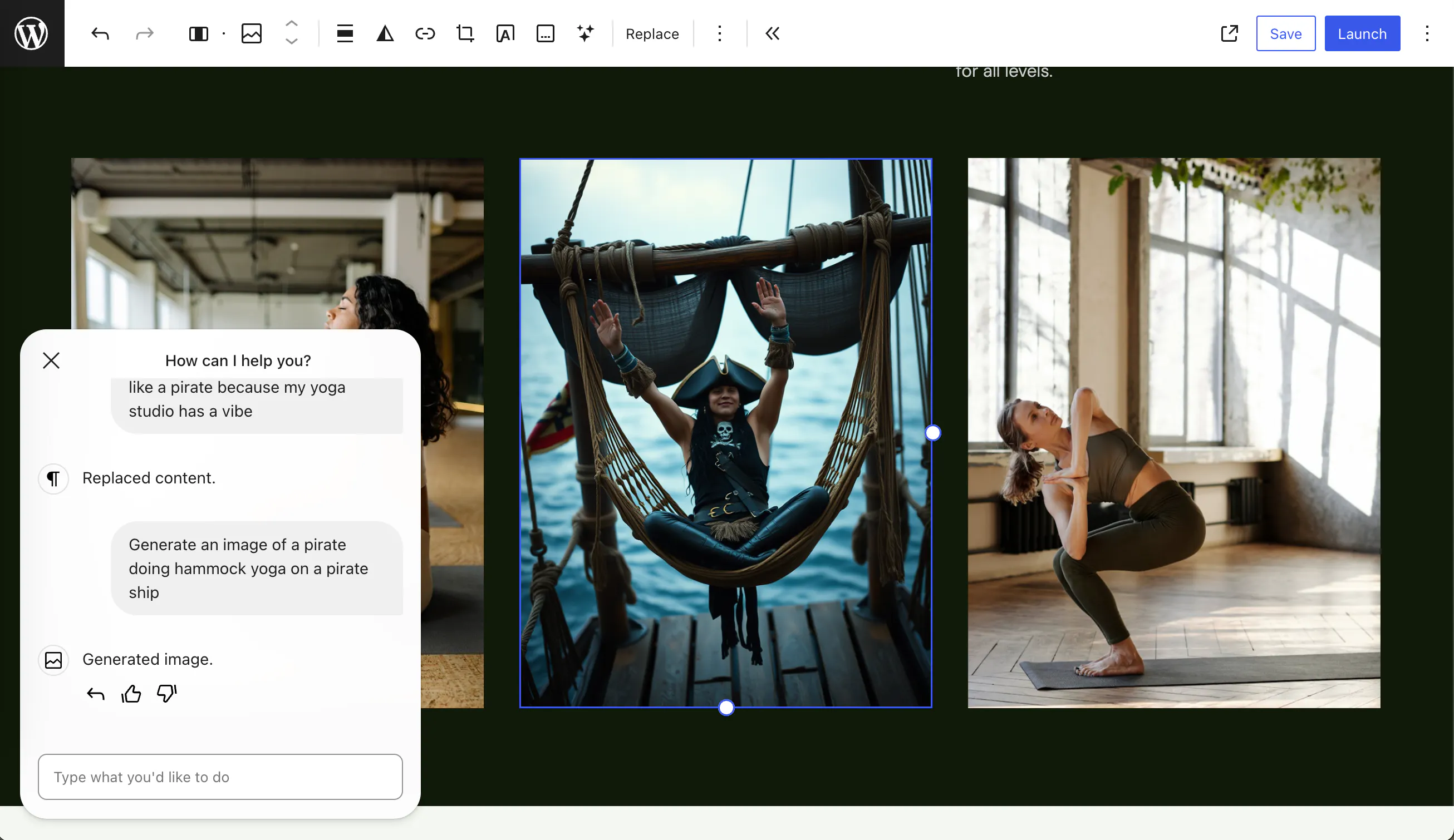WordPress.com AI Website Builder gallery image