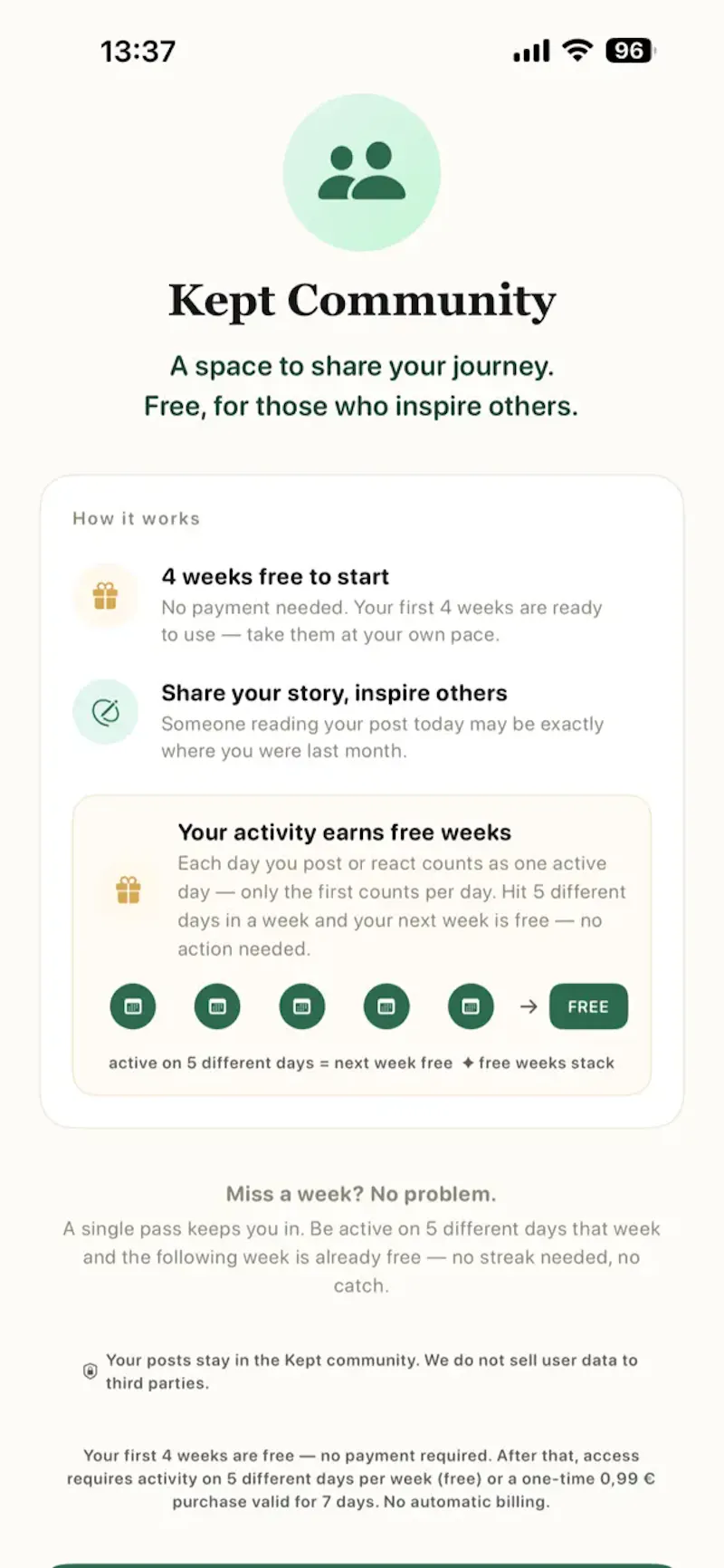 tryKept screenshot 2