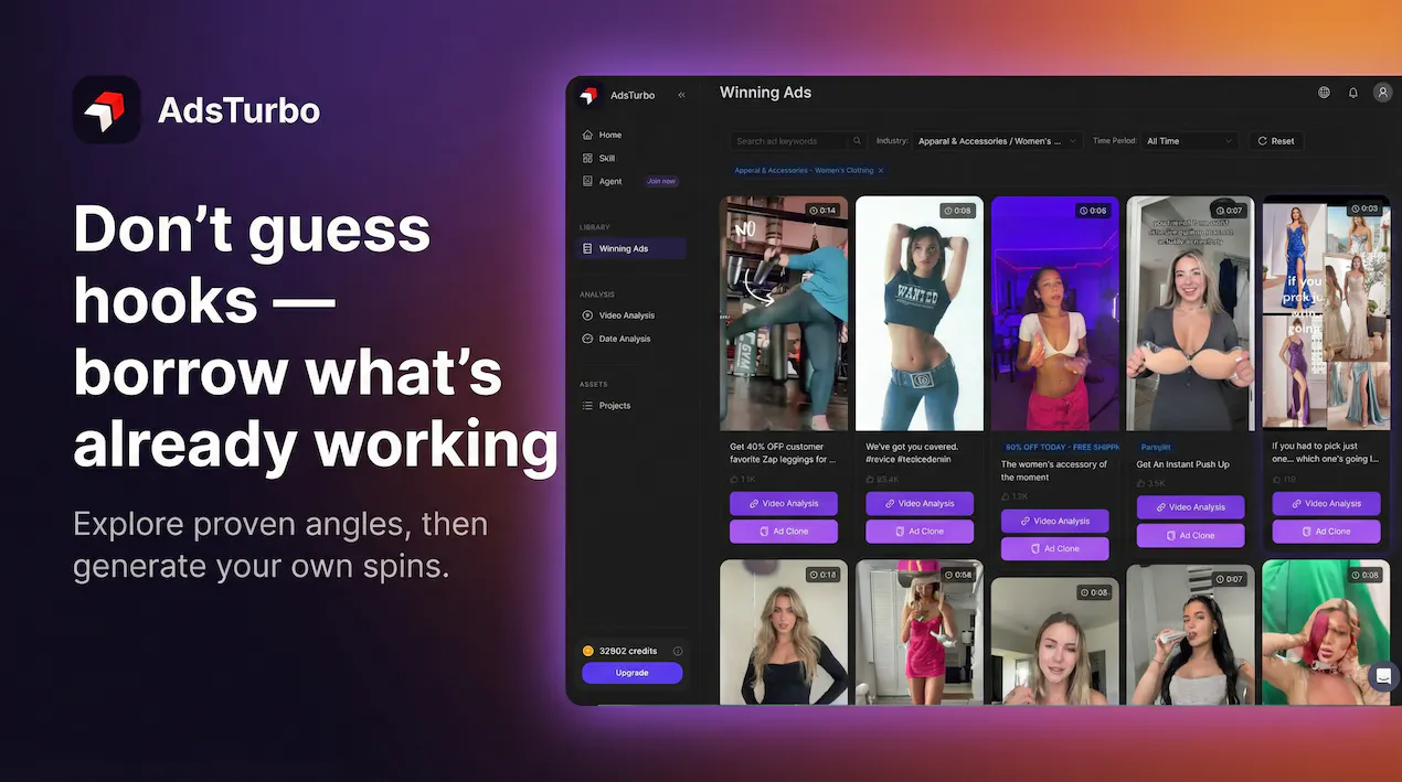 AdsTurbo: Create ads with AI actors that look truly human | Product Hunt