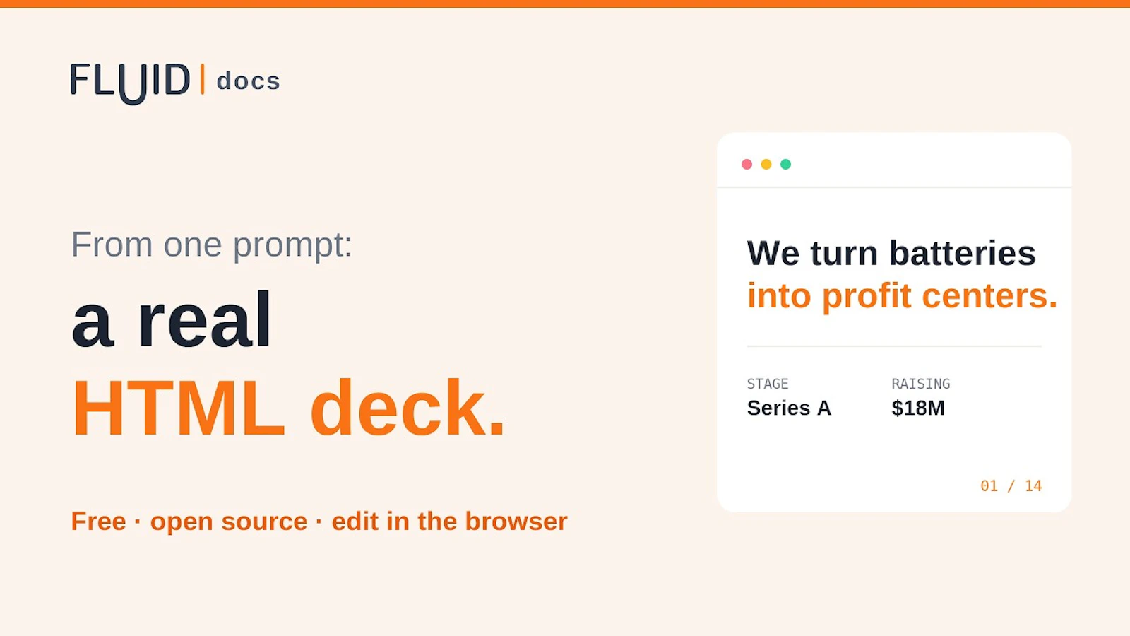 FluidDocs Deck Builder screenshot 1 (video preview)