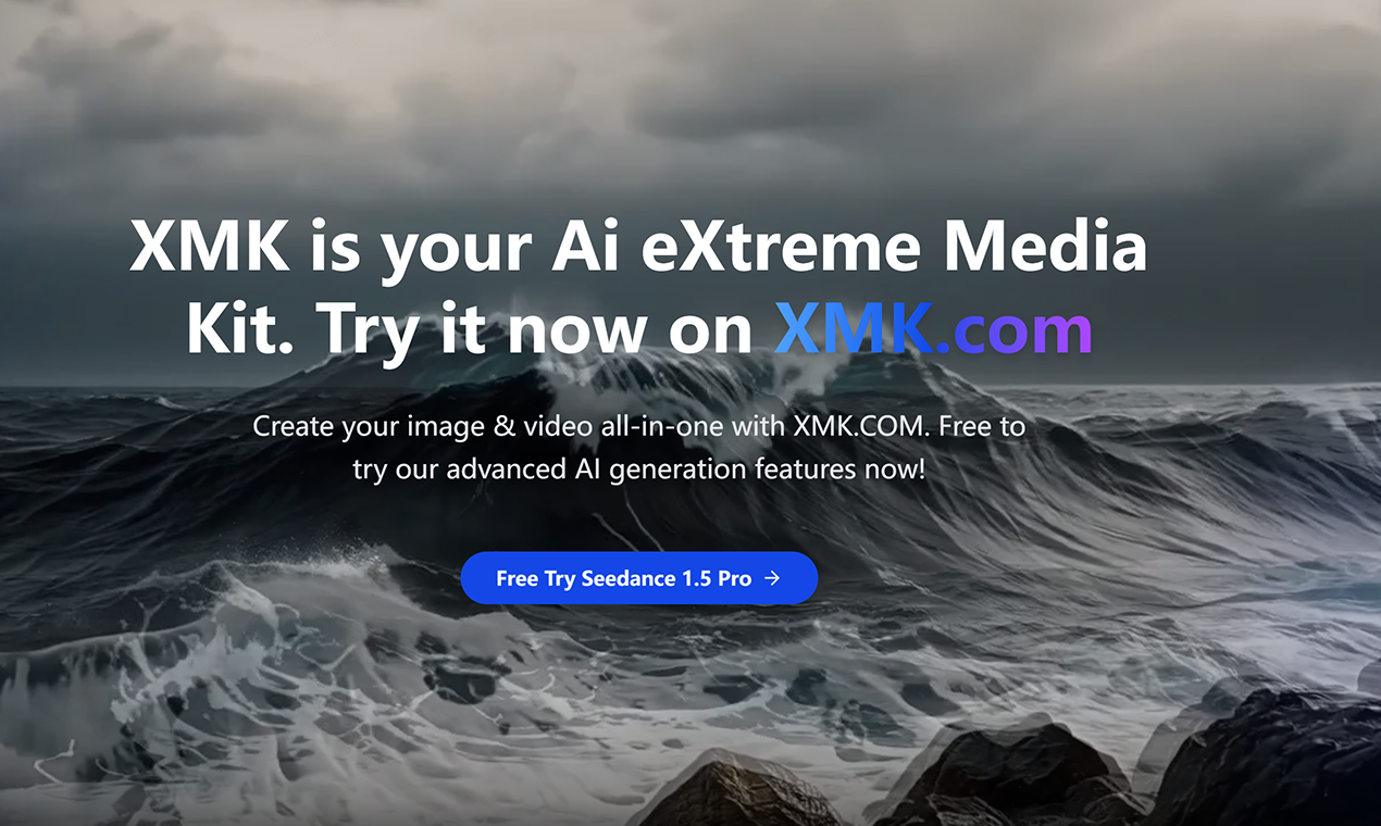 XMK AI Video Generator - Main product screenshot demonstrating key features and user interface
