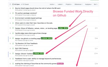 Gitcoin integrates into Github gallery image