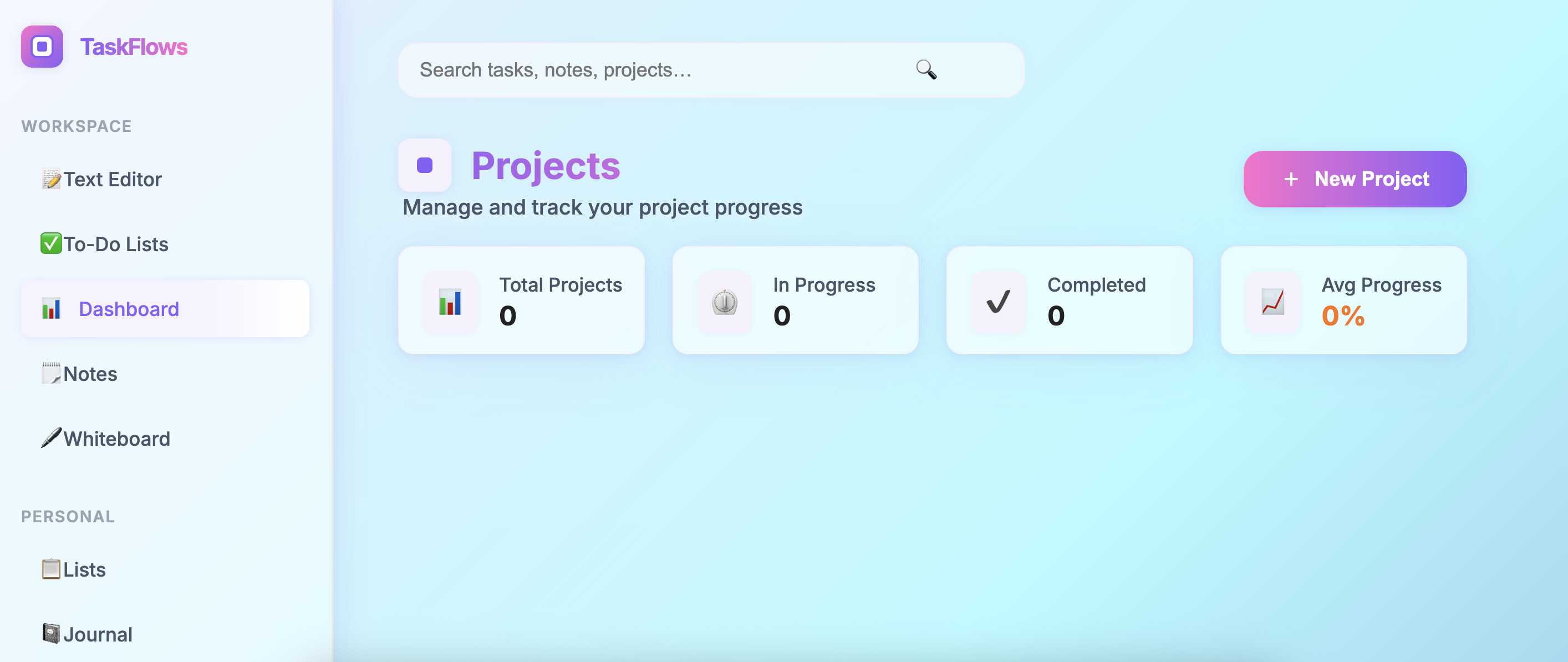 Mídia 4 de Fluxos de tarefas - Espaço de trabalho digital all-in-one para notas, tarefas e idéias