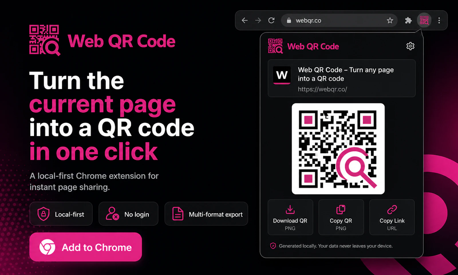 Web QR Code screenshot 1