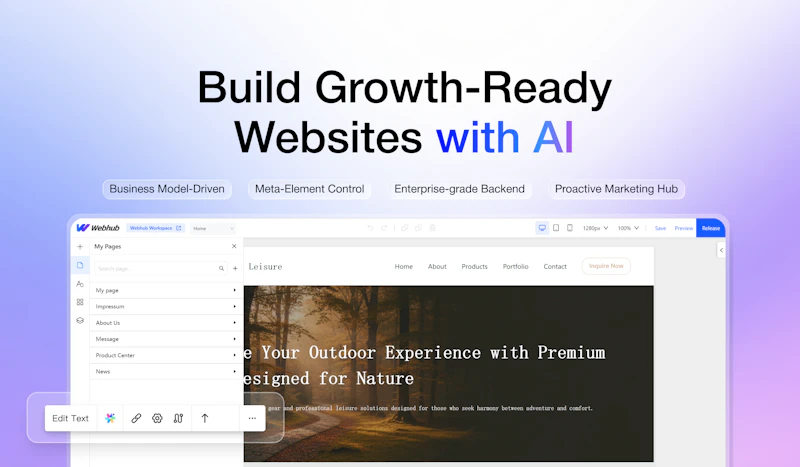 Webhub screenshot 2