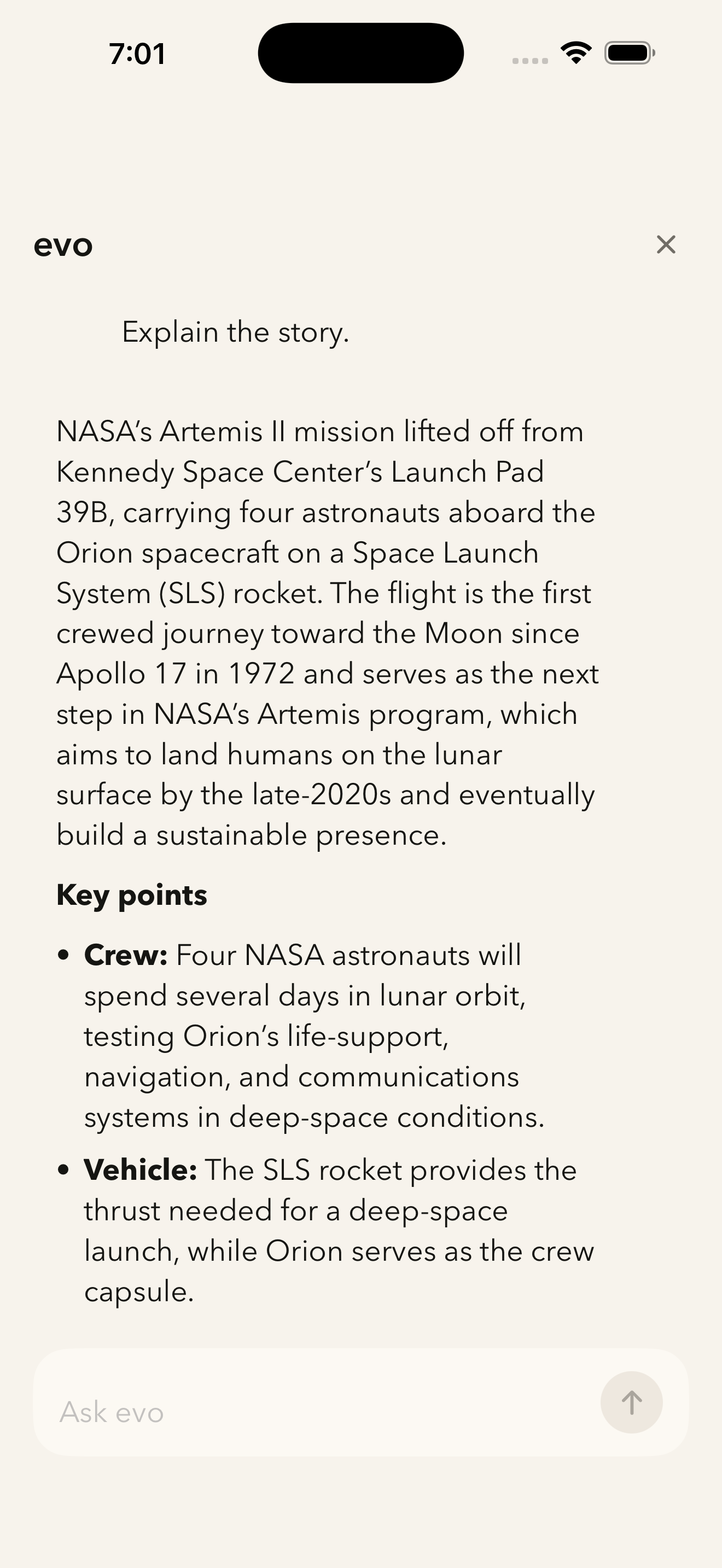 evo note gallery image