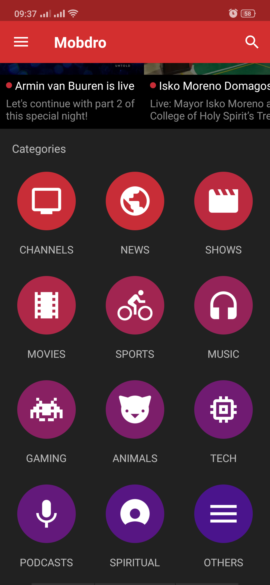 Mobdro - Free online TV application gallery image