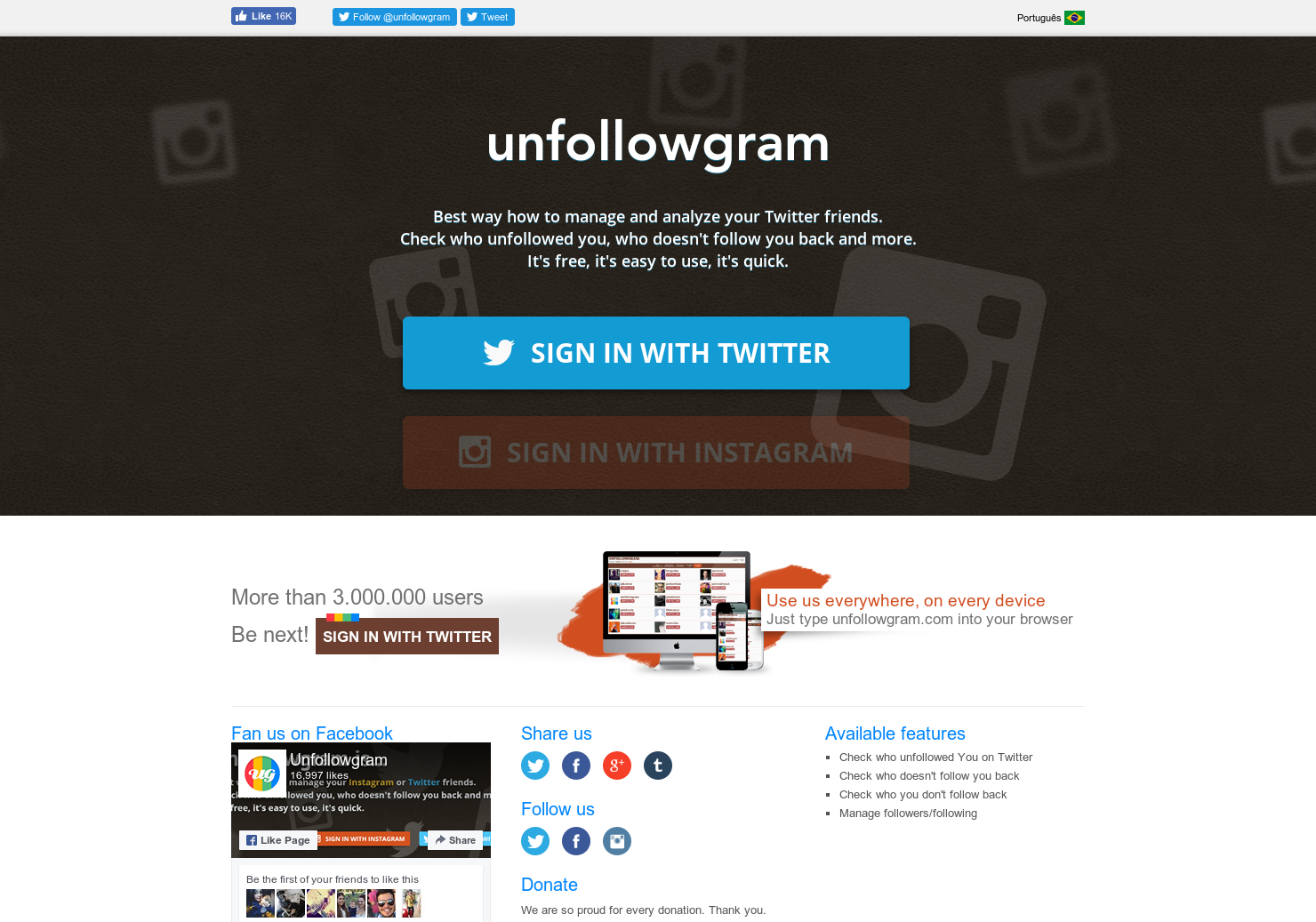 unfollowgram best way how to manage and analyze your instagram friends product hunt - why friends dont follow back instagram