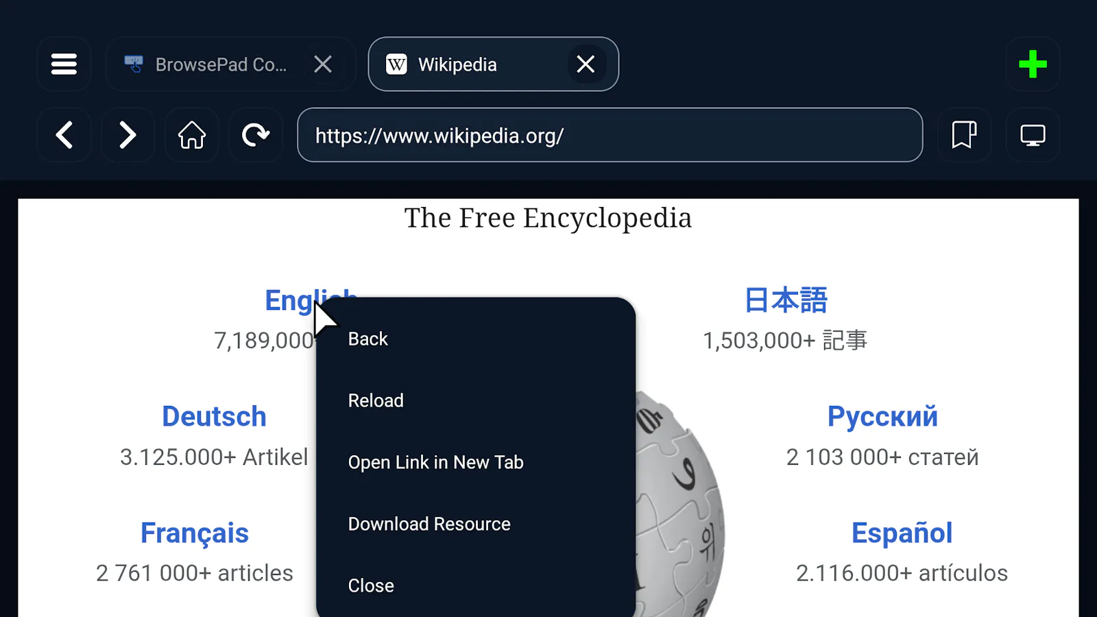 BrowsePad screenshot 6