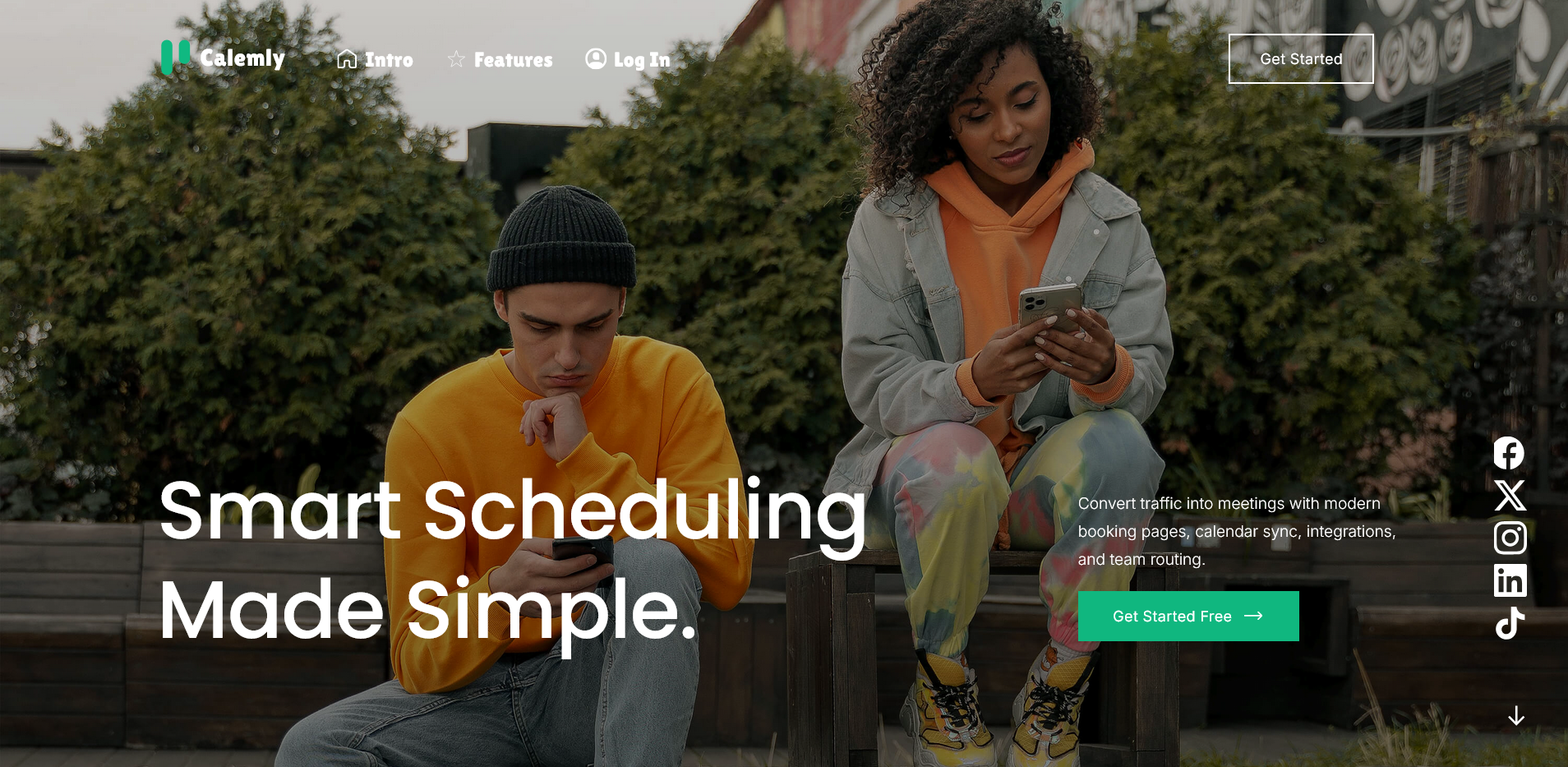 Calemly - Main product screenshot demonstrating key features and user interface