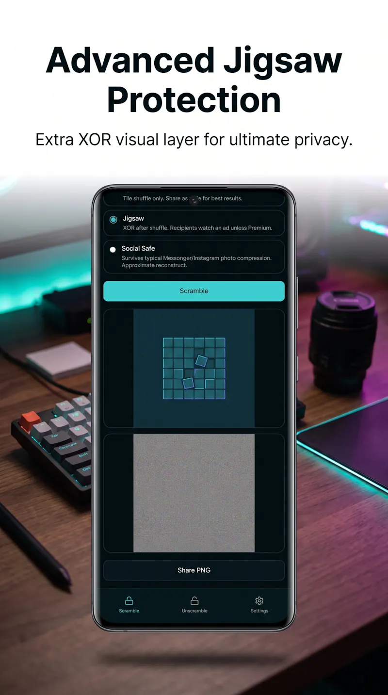 Scrambl: Photo Obfuscation screenshot 1