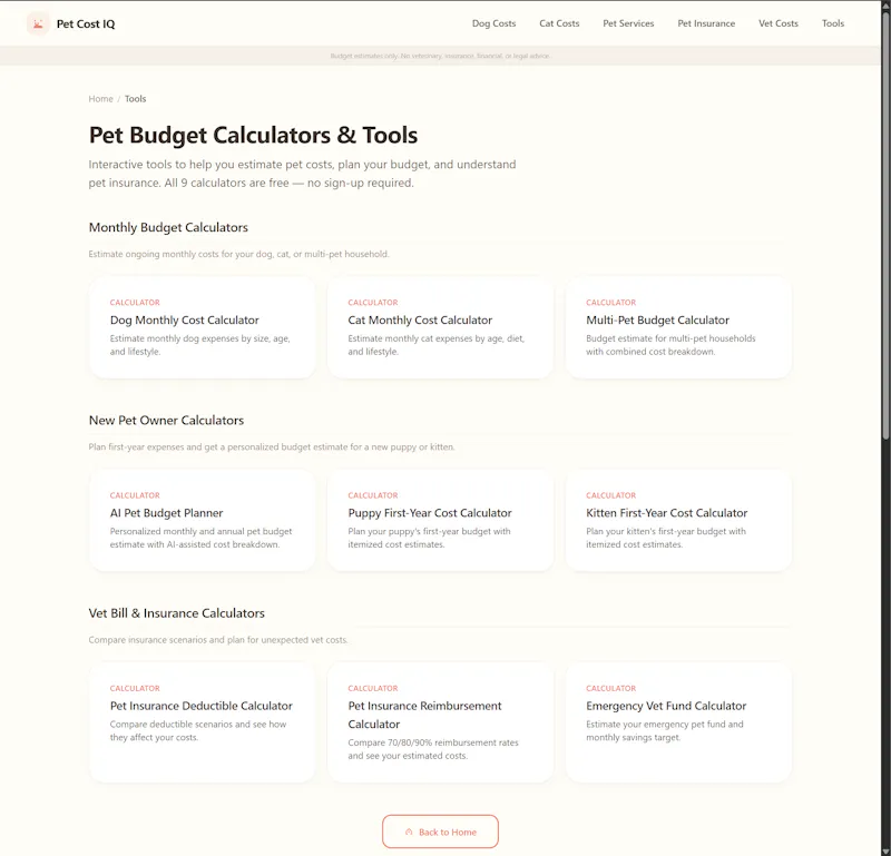 Pet Cost IQ screenshot 3