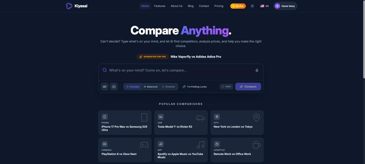 Kiyasai - Screenshot 2 showing product features and functionality