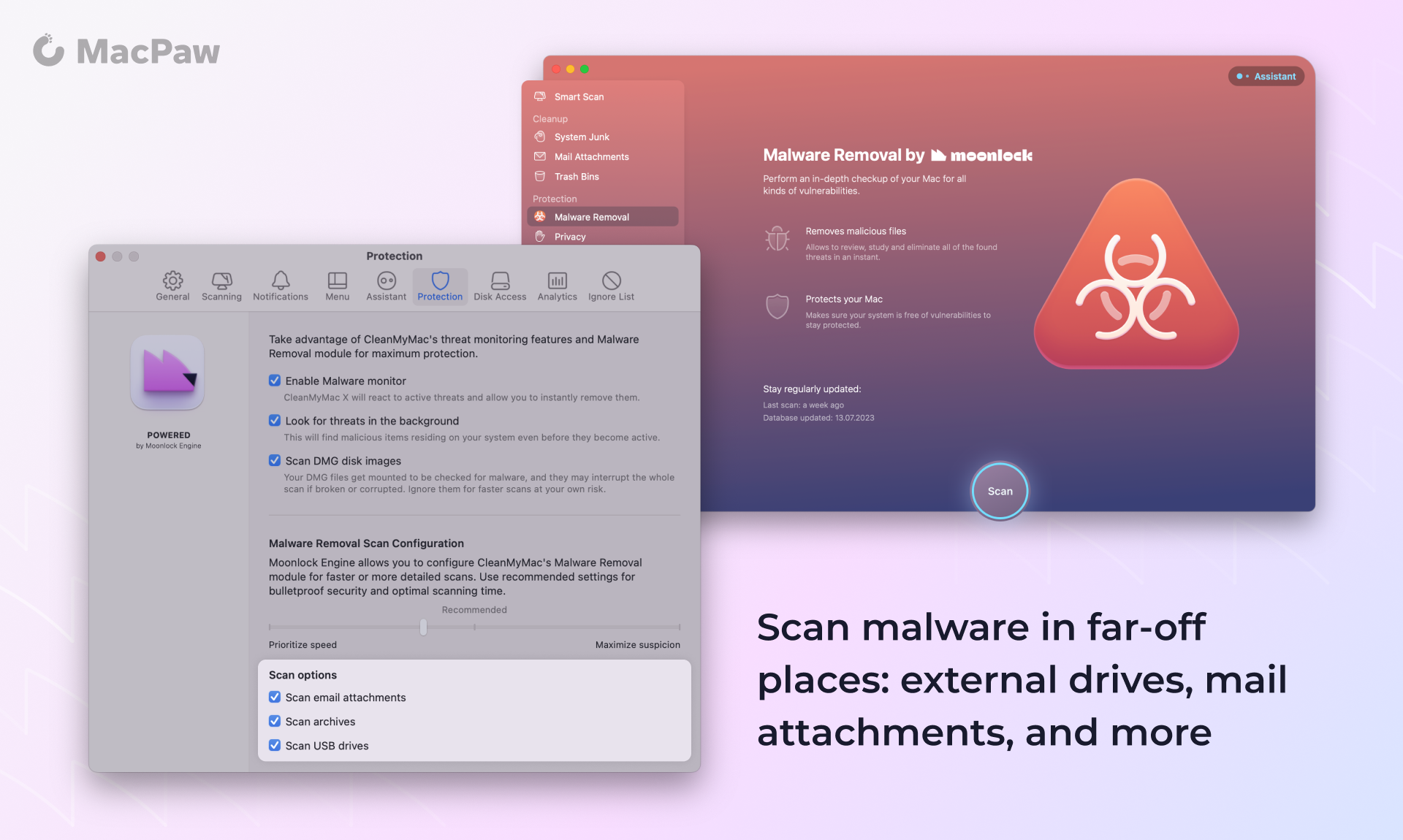Media Động cơ Moonlock trong CleanMymac X 5
