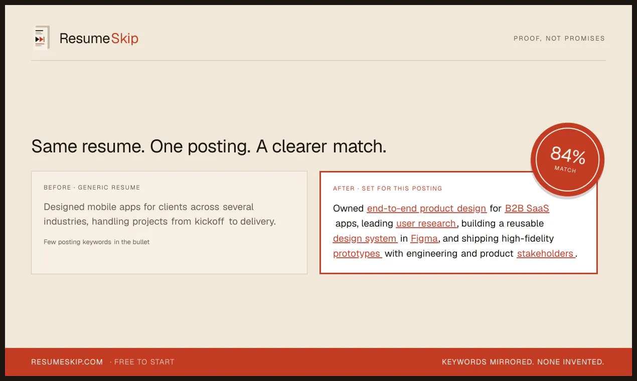ResumeSkip screenshot