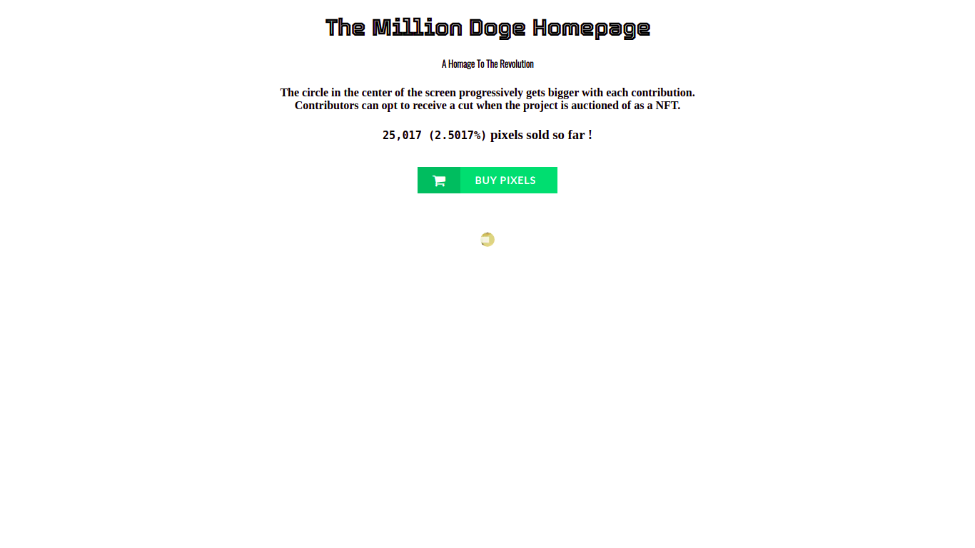 The Million Doge Homepage gallery image