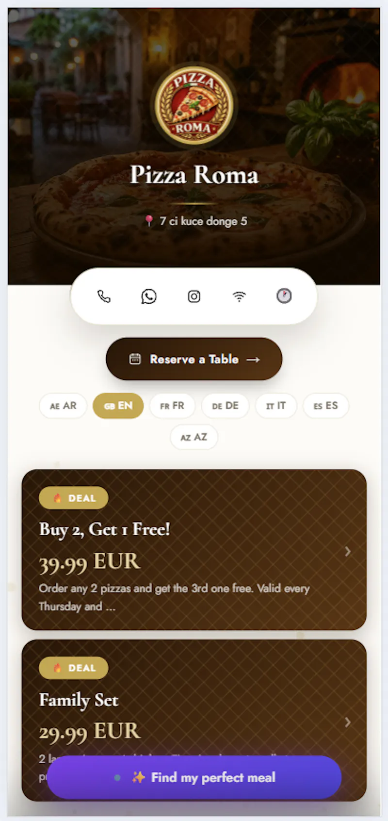 QR Menu Now screenshot 1
