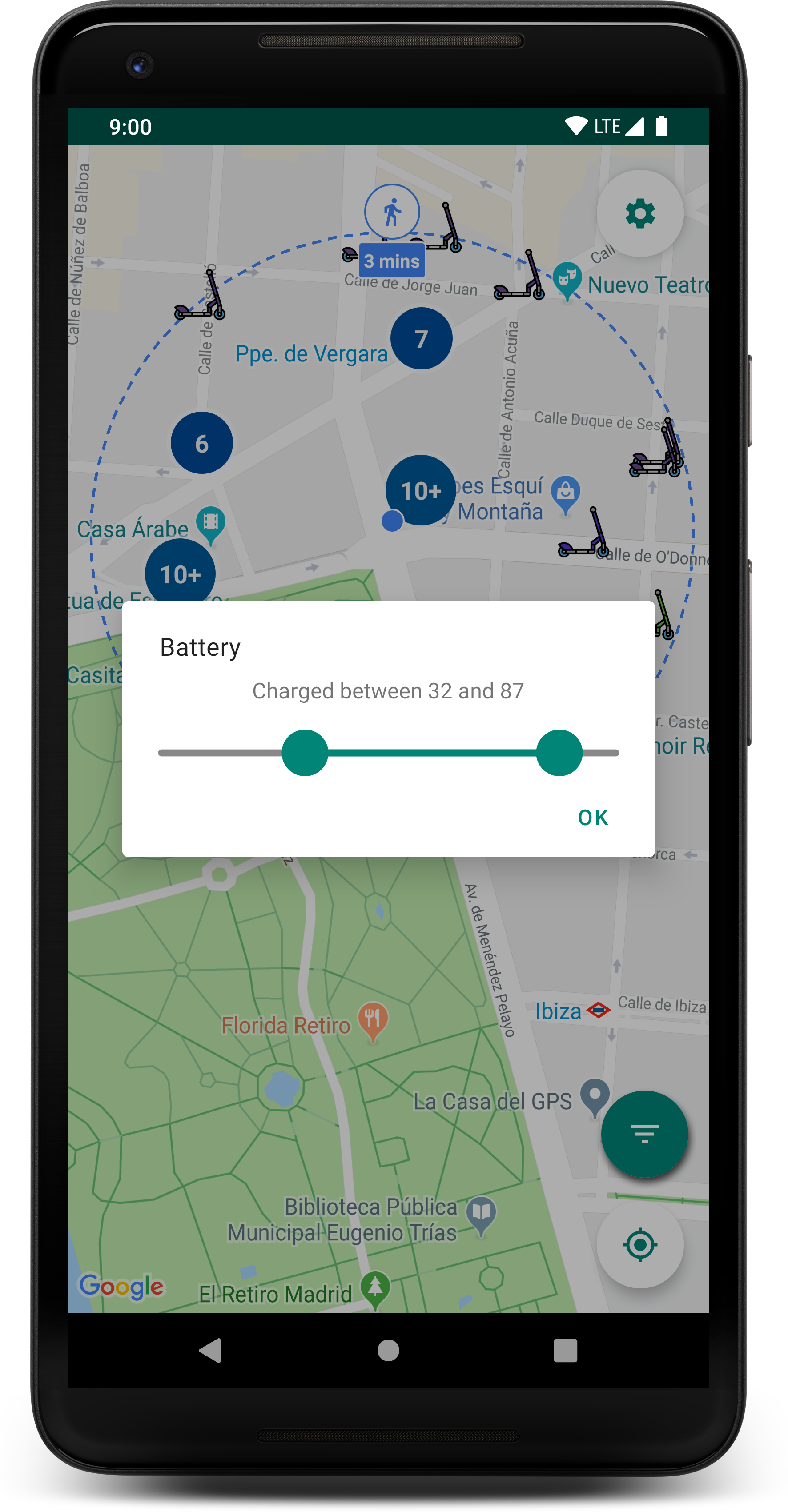eTrik: electric scooters & bikes map gallery image