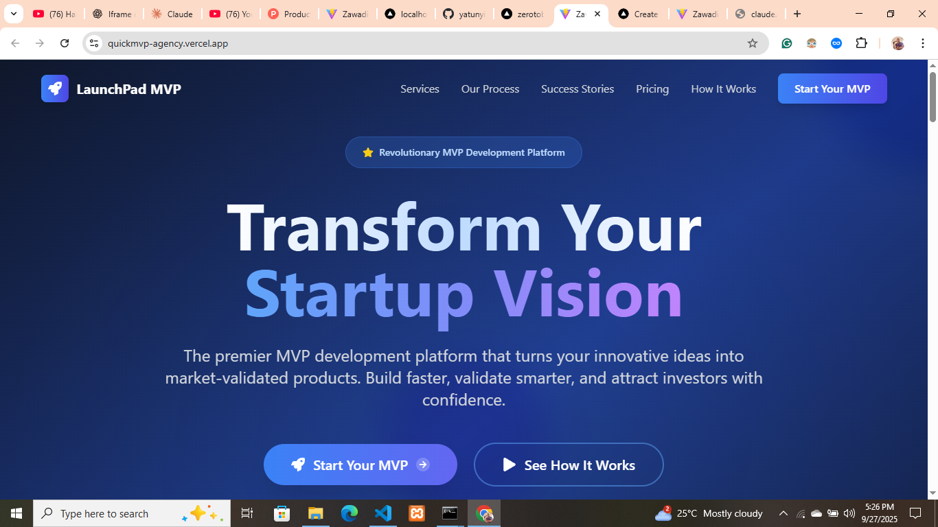 Média Launchpad MVP - Nous construisons rapidement votre MVP, obtenons vos utilisateurs et le remettons. 5