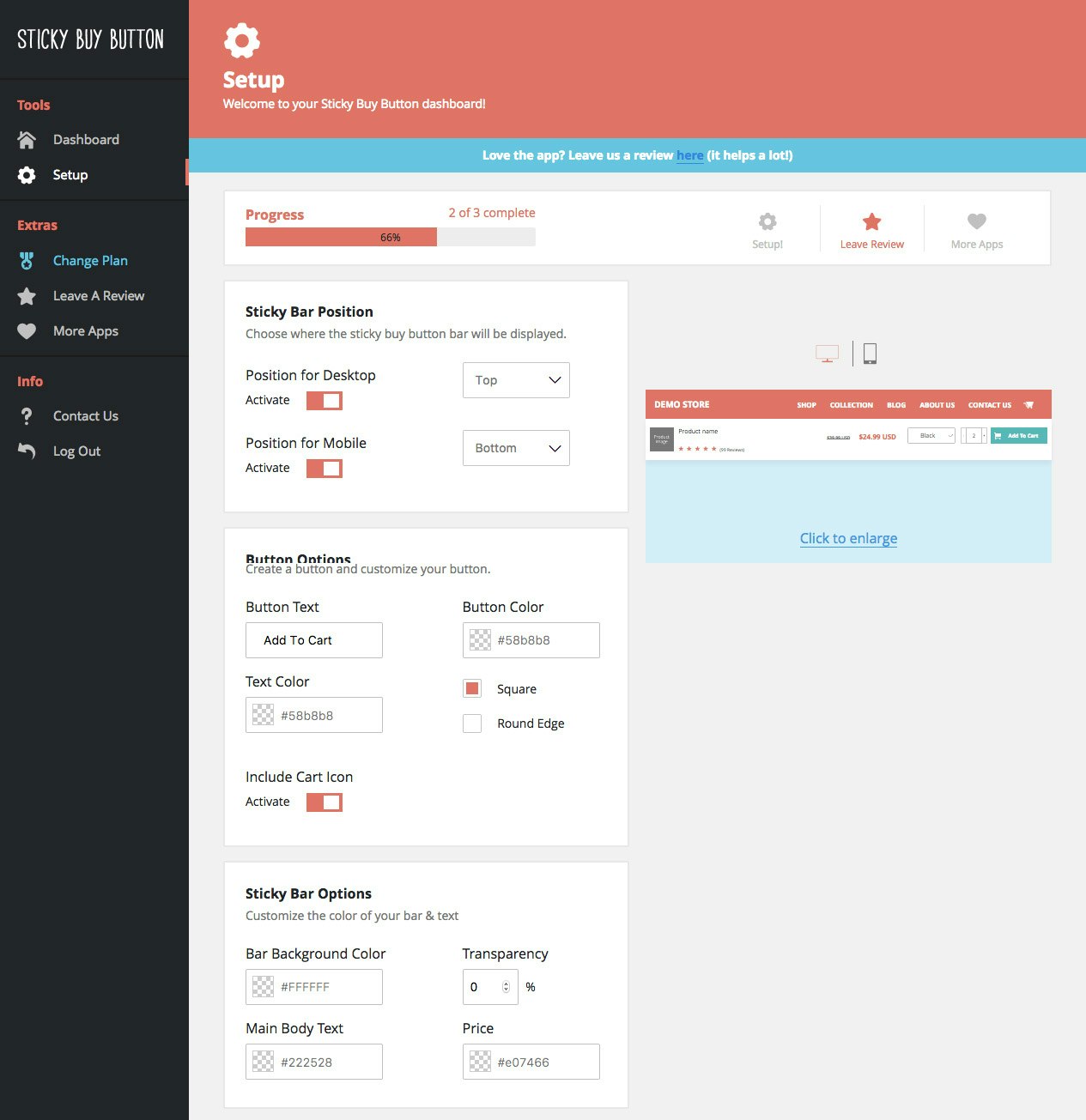 Sticky Buy Button - Always Visible Add To Cart Button gallery image