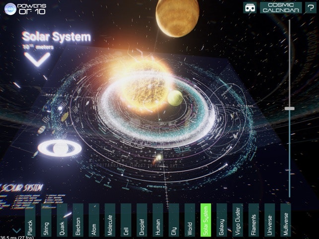 Powers of 10: VR/iOS app & Universe sim gallery image