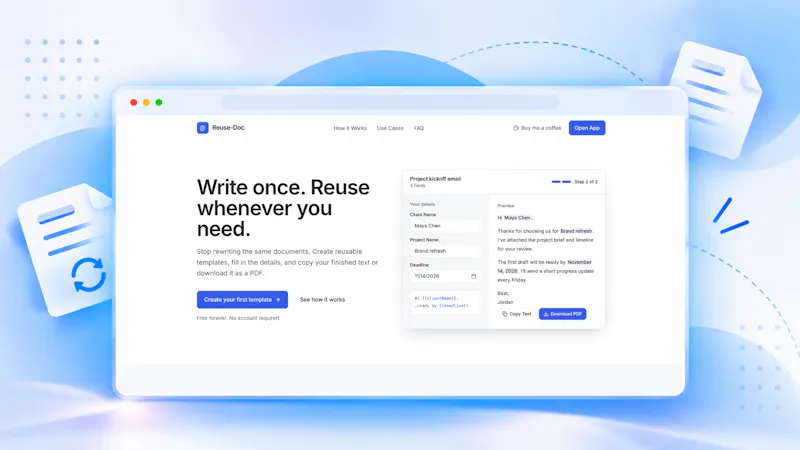 Reuse-Doc screenshot 2