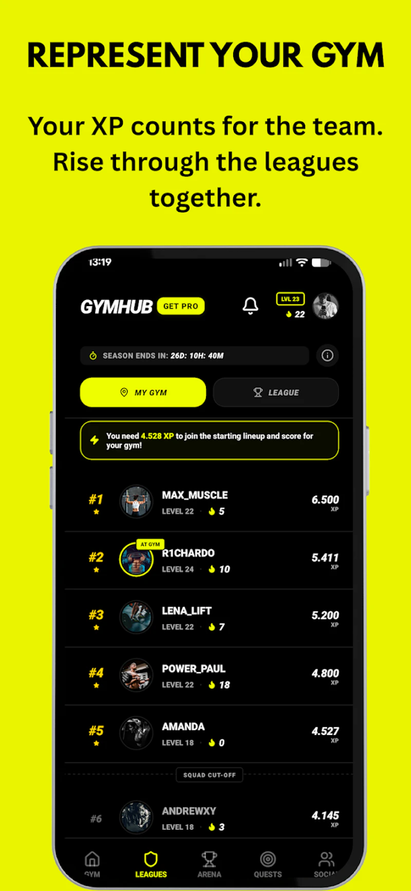 GYMHUB screenshot 2