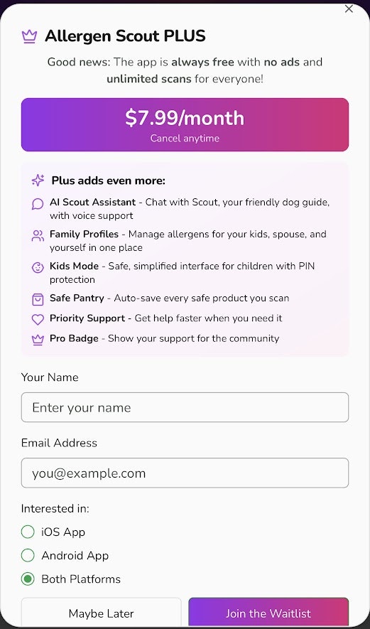Allergen Scout gallery image