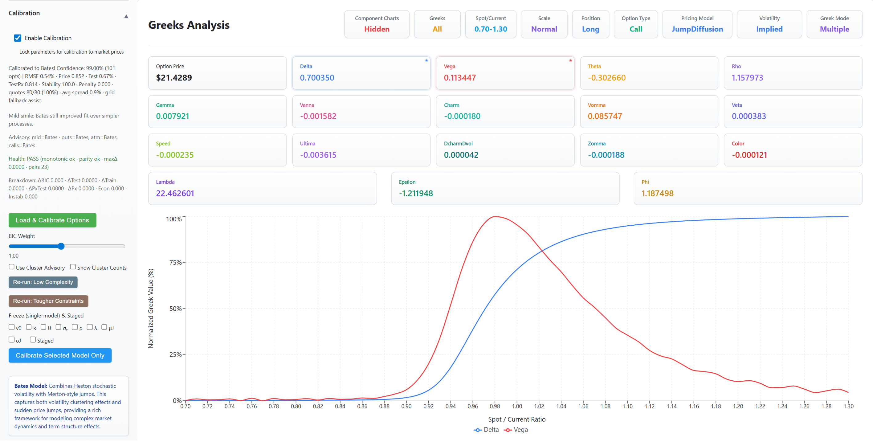 Options Analysis Suite - Screenshot 3 showing product features and functionality
