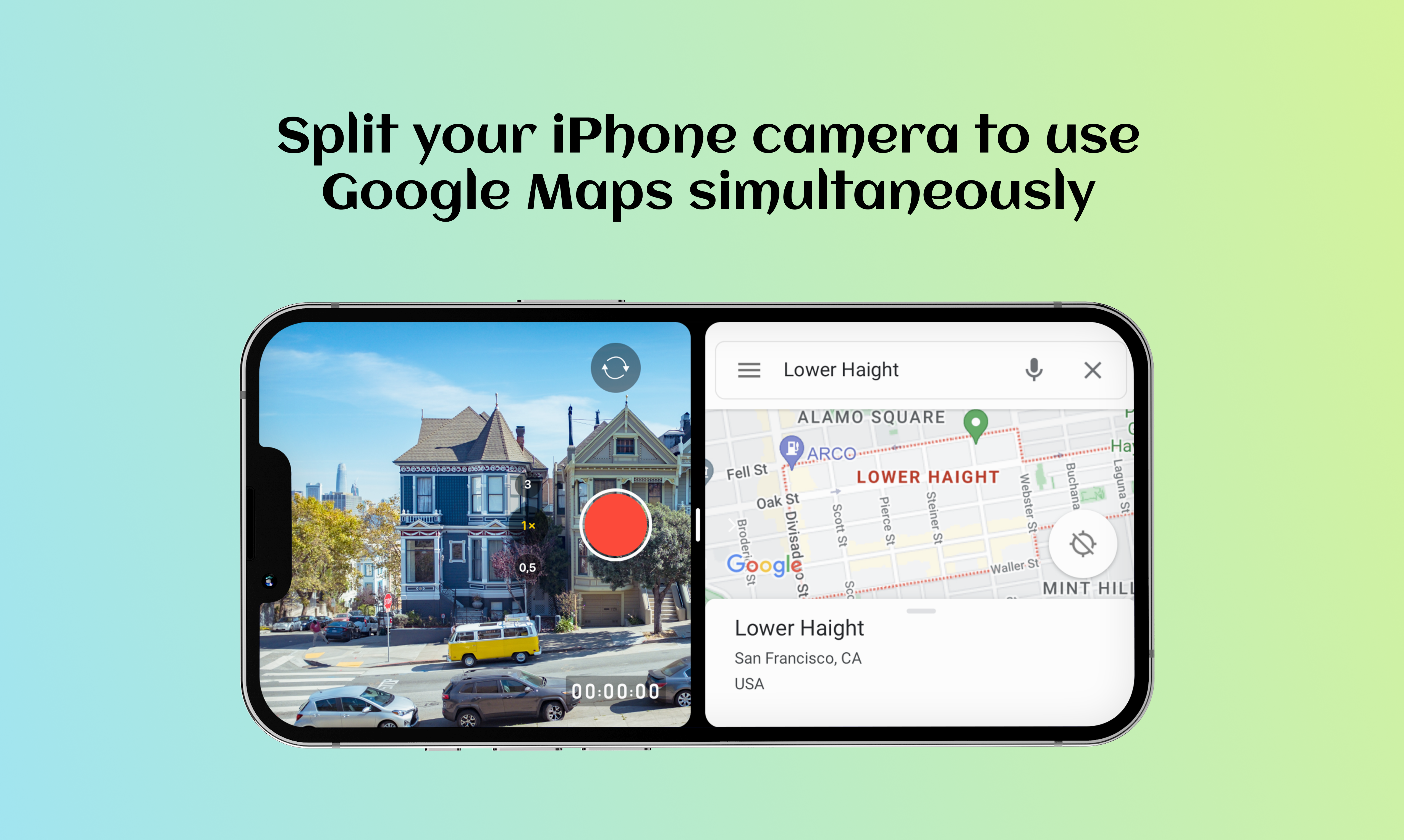 볼로 스코프 - iPhone 카메라 Google지도를 동시에 사용하십시오 미디어 2