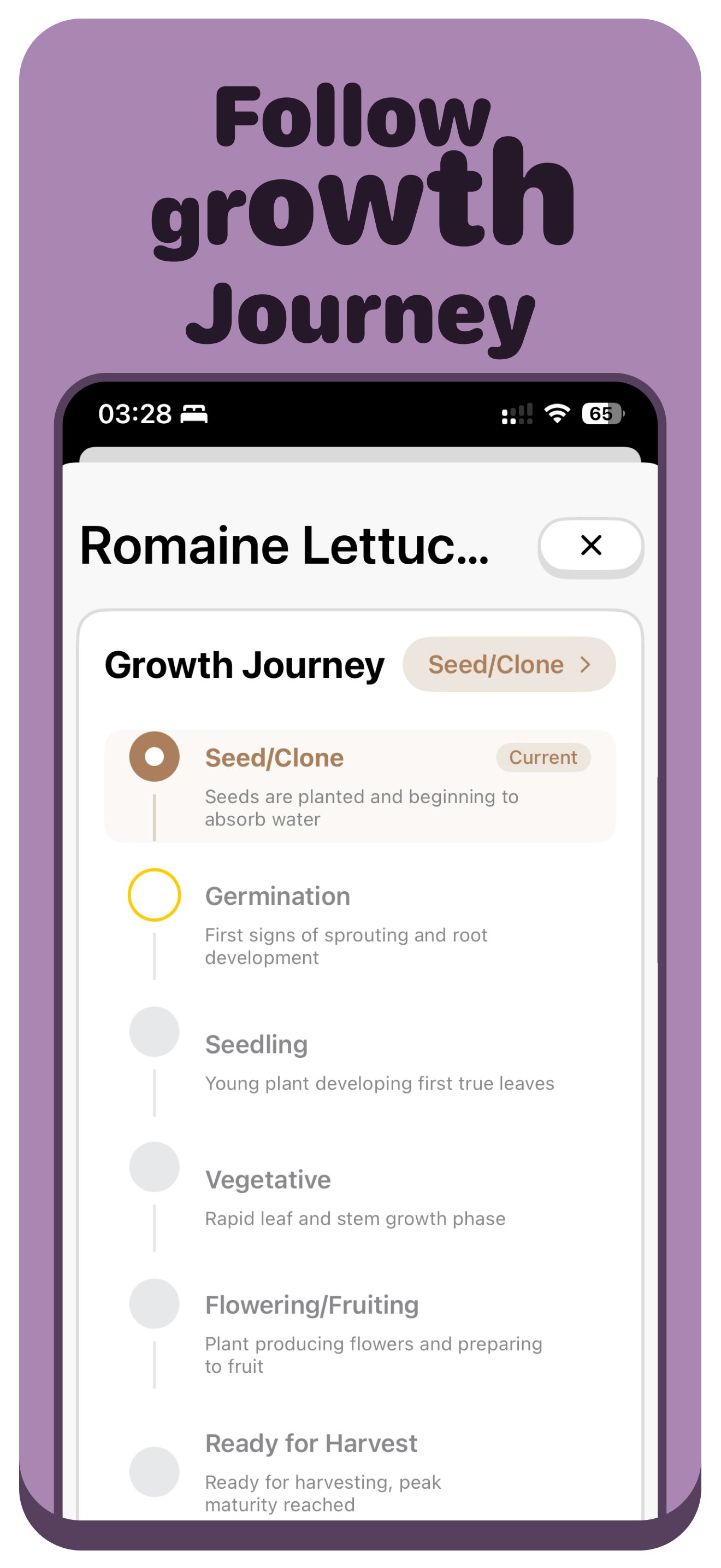 Hydrofy Smart Plant Tracker - Screenshot 3 showing product features and functionality