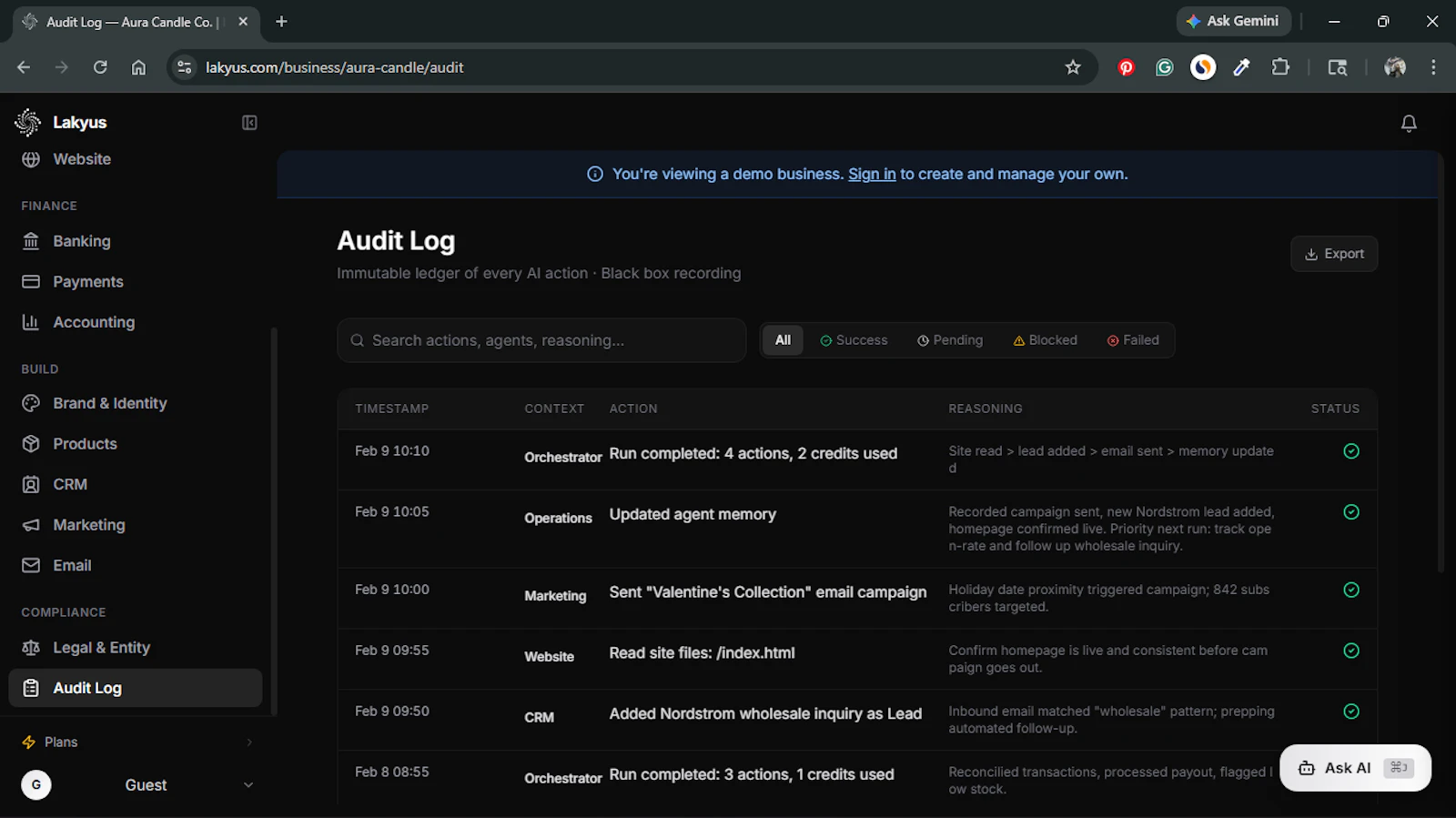 Lakyus screenshot 2