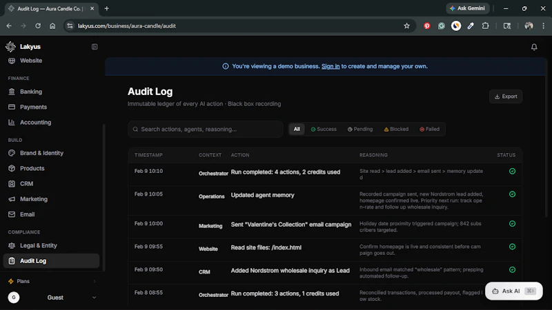 Lakyus screenshot 2