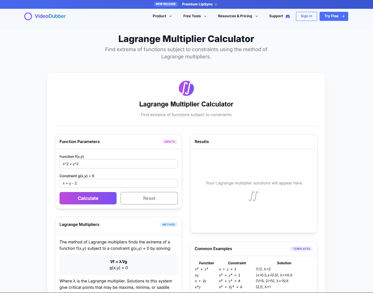 Lagrange çarpan hesap makinesi - Kısıtlı optimizasyon medya 2