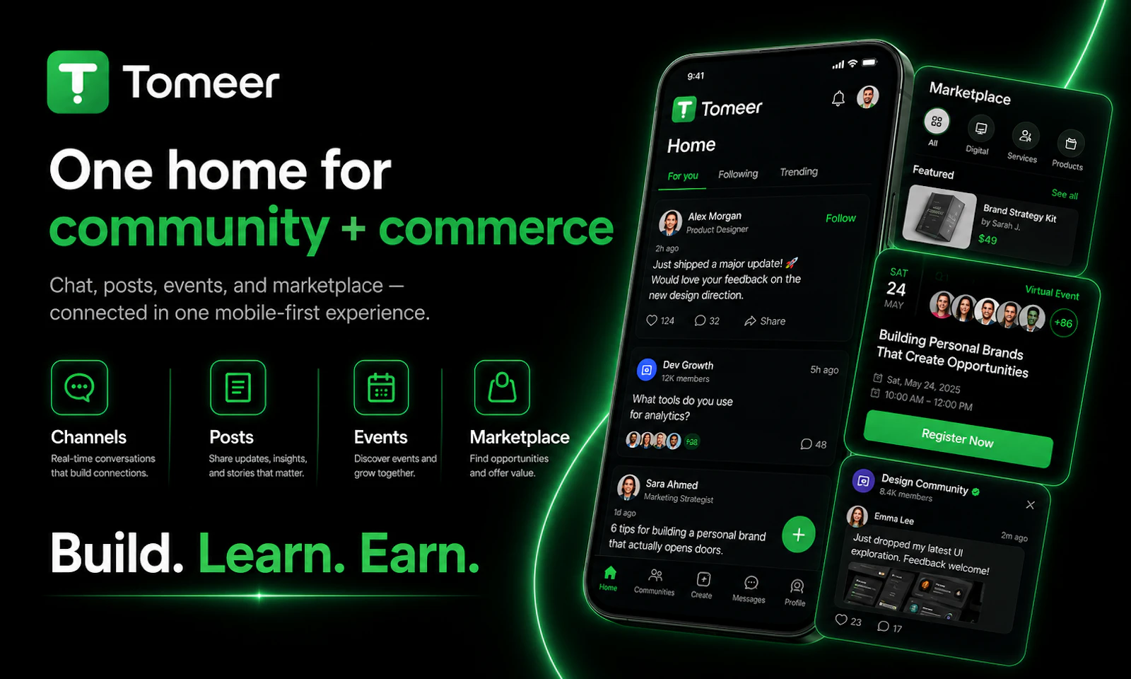 Tomeer - Communities and Marketplace screenshot 3