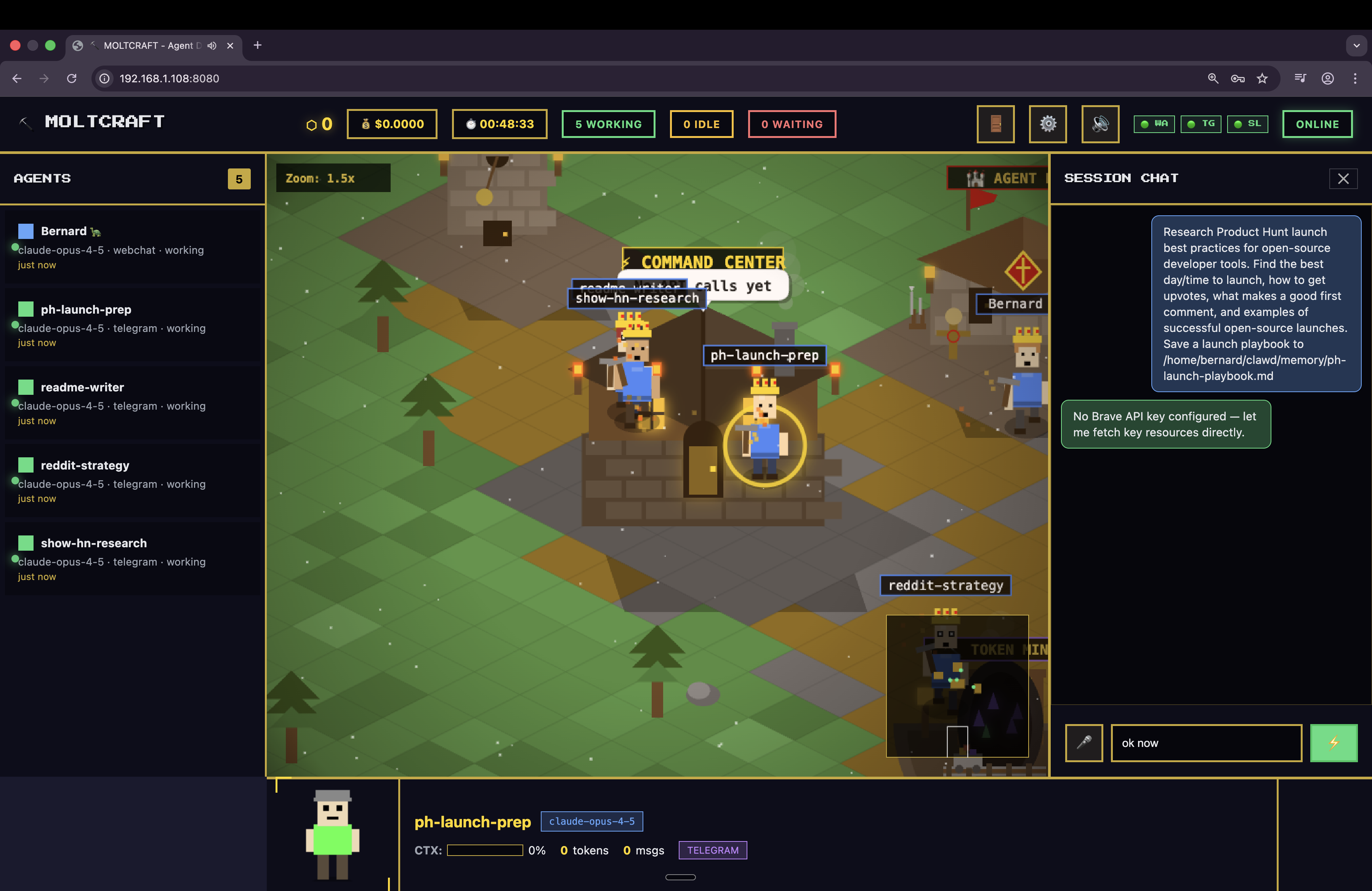 Moltcraft - Screenshot 2 showing product features and functionality