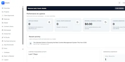 Snyho: AI Content Command Center gallery image