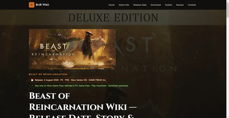 Beast of Reincarnation Wiki screenshot 2