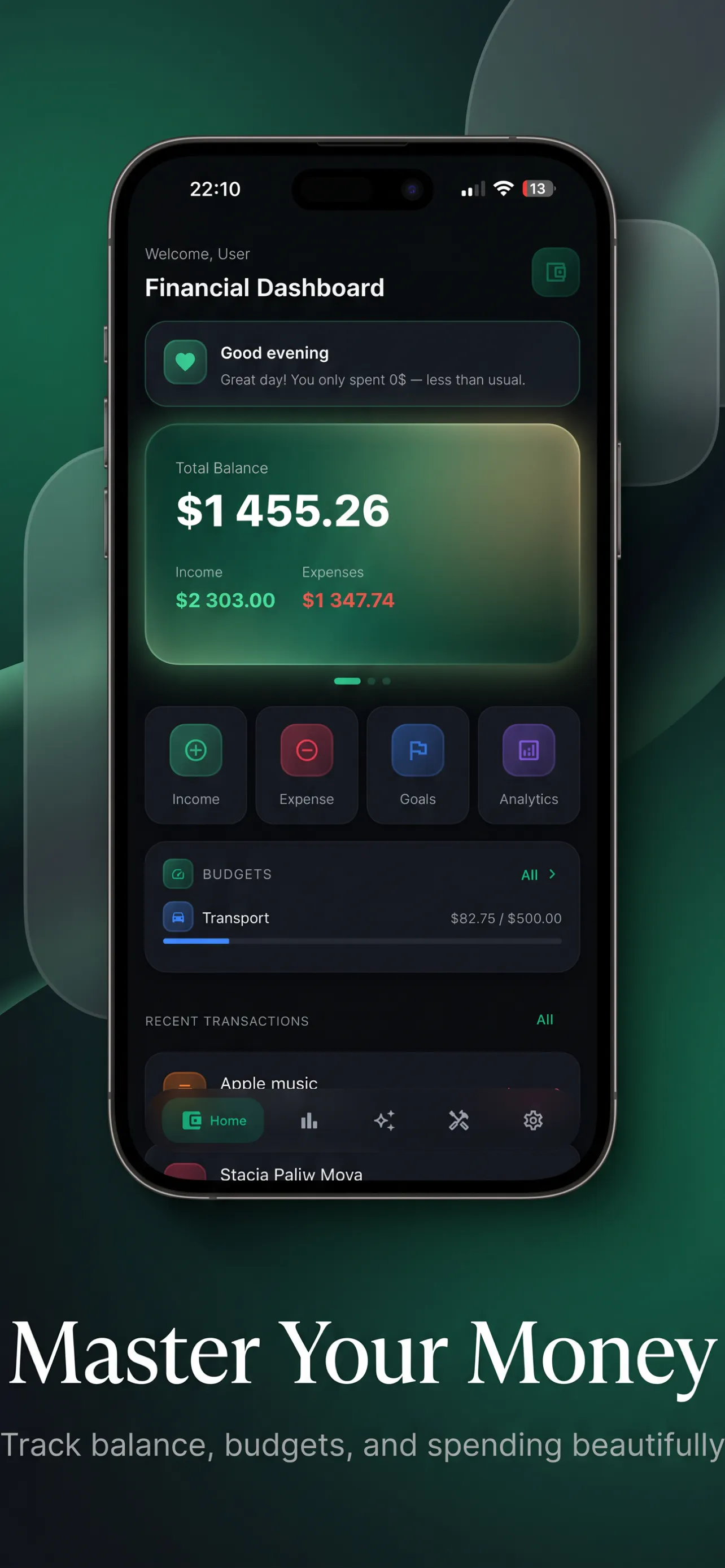 Finance App: AI Tracker gallery image